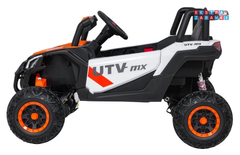 Madman UTV-MX buggy na akumulator 4x4 - pomarańczowy, 4x35W 12V/10Ah, pilot, EVA, LED, ekoskóra [XMX-631]