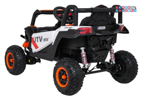 Madman UTV-MX buggy na akumulator 4x4 - pomarańczowy, 4x35W 12V/10Ah, pilot, EVA, LED, ekoskóra [XMX-631]