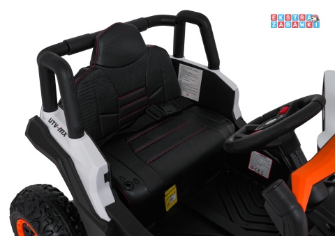 Madman UTV-MX buggy na akumulator 4x4 - pomarańczowy, 4x35W 12V/10Ah, pilot, EVA, LED, ekoskóra [XMX-631]