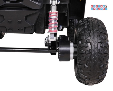 Madman UTV-MX buggy na akumulator 4x4 - różowy, 4x35W 12V/10Ah, pilot, EVA, LED, ekoskóra [XMX-631]