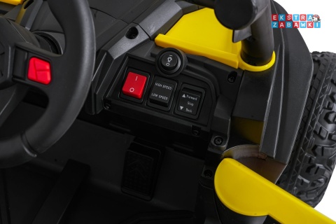 Madman UTV-MX buggy na akumulator 4x4 - żółty, 4x35W 12V/10Ah, pilot, EVA, LED, ekoskóra [XMX-631]