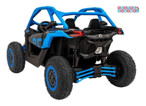 Maverick Turbo RR buggy na akumulator dwuosobowy - niebieski, 2x320W, 24V/20Ah, ciche silniki, pompowane koła [CA001.STRONG]