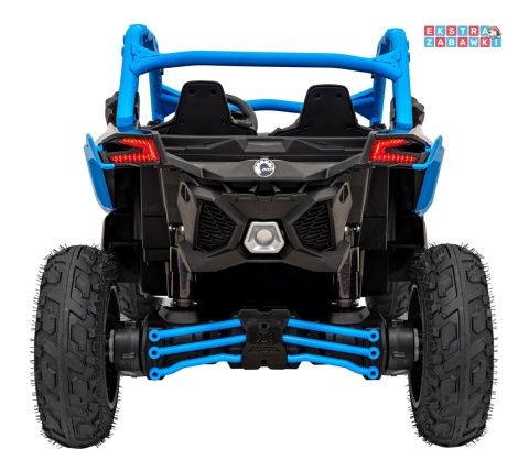 Maverick Turbo RR buggy na akumulator dwuosobowy - niebieski, 2x320W, 24V/20Ah, ciche silniki, pompowane koła [CA001.STRONG]