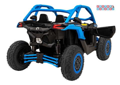 Maverick Turbo RR buggy na akumulator dwuosobowy - niebieski, 2x320W, 24V/20Ah, ciche silniki, pompowane koła [CA001.STRONG]