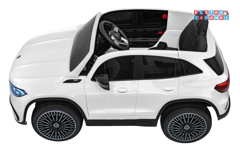 Mercedes Benz EQA 250 na akumulator - biały, 4x35W 12V/10Ah, ekoskóra, EVA, LED, Bluetooth, pilot - [XMX-625]