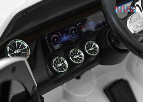 Mercedes Benz EQA 250 na akumulator - biały, 4x35W 12V/10Ah, ekoskóra, EVA, LED, Bluetooth, pilot - [XMX-625]