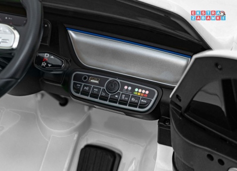 Mercedes Benz EQA 250 na akumulator - biały, 4x35W 12V/10Ah, ekoskóra, EVA, LED, Bluetooth, pilot - [XMX-625]