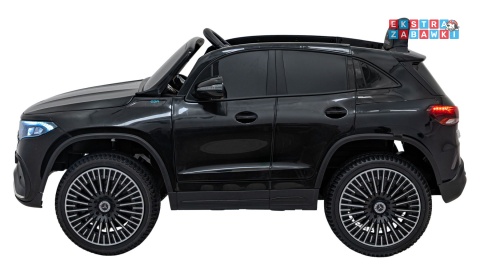Mercedes Benz EQA 250 na akumulator - czarny, 4x35W 12V/10Ah, ekoskóra, EVA, LED, Bluetooth, pilot - [XMX-625]