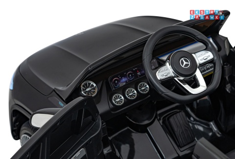 Mercedes Benz EQA 250 na akumulator - czarny, 4x35W 12V/10Ah, ekoskóra, EVA, LED, Bluetooth, pilot - [XMX-625]