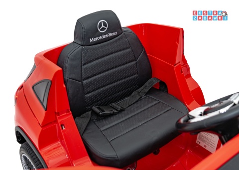 Mercedes Benz EQA 250 na akumulator - czerwony, 4x35W 12V/10Ah, ekoskóra, EVA, LED, Bluetooth, pilot - [XMX-625]