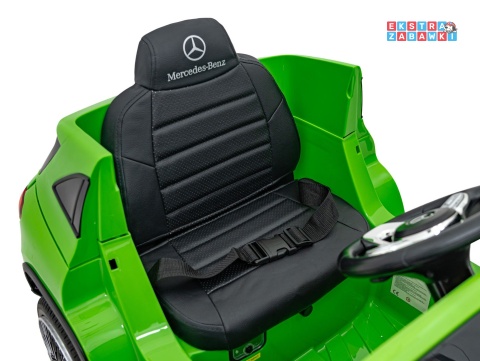 Mercedes Benz EQA 250 na akumulator - zielony, 4x35W 12V/10Ah, ekoskóra, EVA, LED, Bluetooth, pilot - [XMX-625]