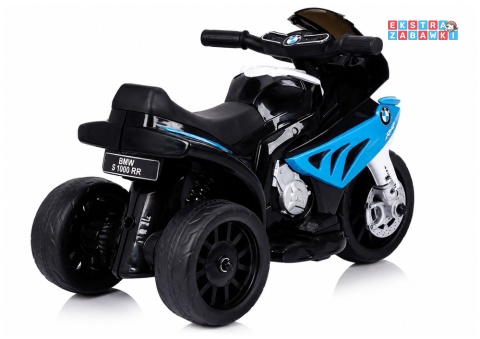 Motor trójkołowy BMW S1000RR na akumulator - niebieski, 1x35W, 6V/4.5Ah, ekoskóra, LED - [2539]