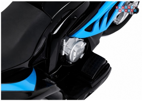 Motor trójkołowy BMW S1000RR na akumulator - niebieski, 1x35W, 6V/4.5Ah, ekoskóra, LED - [2539]