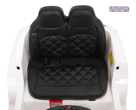 Audi SQ8 4x4 na akumulator - biały, 4x35W 12V/9Ah, pilot, EVA, LED, ekoskóra, pas, panel muzyczny [HZB-SQ8]
