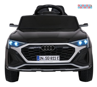 Audi SQ8 4x4 na akumulator - czarny, 4x35W 12V/9Ah, pilot, EVA, LED, ekoskóra, pas, panel muzyczny [HZB-SQ8]