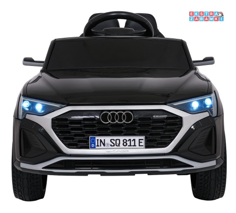 Audi SQ8 4x4 na akumulator - czarny, 4x35W 12V/9Ah, pilot, EVA, LED, ekoskóra, pas, panel muzyczny [HZB-SQ8]