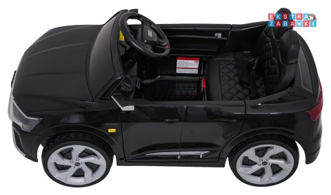 Audi SQ8 4x4 na akumulator - czarny, 4x35W 12V/9Ah, pilot, EVA, LED, ekoskóra, pas, panel muzyczny [HZB-SQ8]