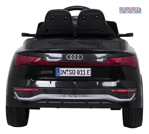 Audi SQ8 4x4 na akumulator - czarny, 4x35W 12V/9Ah, pilot, EVA, LED, ekoskóra, pas, panel muzyczny [HZB-SQ8]