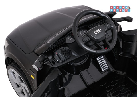 Audi SQ8 4x4 na akumulator - czarny, 4x35W 12V/9Ah, pilot, EVA, LED, ekoskóra, pas, panel muzyczny [HZB-SQ8]