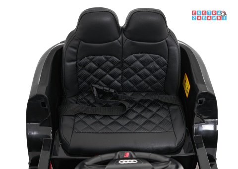 Audi SQ8 4x4 na akumulator - czarny, 4x35W 12V/9Ah, pilot, EVA, LED, ekoskóra, pas, panel muzyczny [HZB-SQ8]
