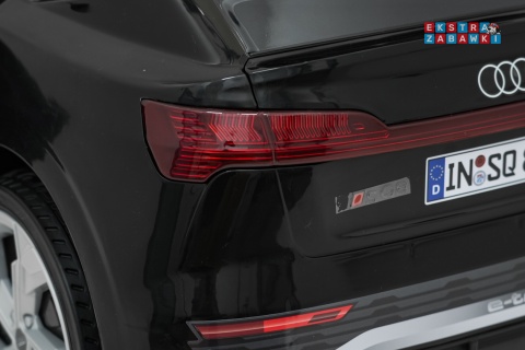 Audi SQ8 4x4 na akumulator - czarny, 4x35W 12V/9Ah, pilot, EVA, LED, ekoskóra, pas, panel muzyczny [HZB-SQ8]