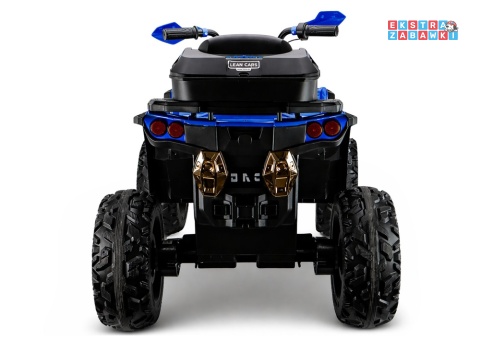 Quad XW-08 na akumulator - niebieski, 4x45W 12V/7Ah, do 7 km/h, EVA, LED, panel muzyczny z BT [29498]