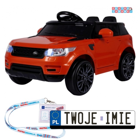 [outlet] [HL-1638] Auto Start Run z pilotem na akumulator 12V/4.5Ah 2x45W MP3 LED pilot - pomarańczowy