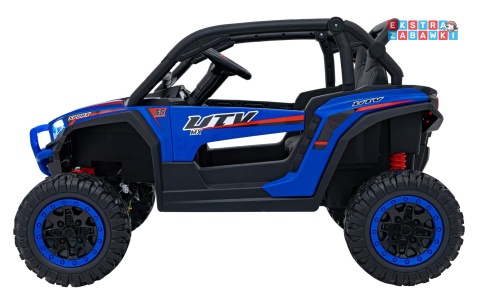 Buggy KCK 4x4 na akumulator - niebieski, 4x50W 24V/7Ah, pilot, ekoskóra, EVA, MP3, Bluetooth [XMX-639]