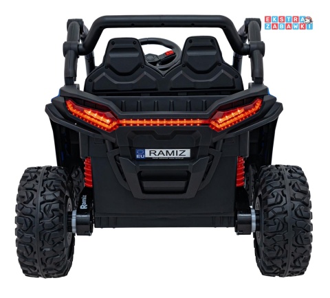 Buggy KCK 4x4 na akumulator - niebieski, 4x50W 24V/7Ah, pilot, ekoskóra, EVA, MP3, Bluetooth [XMX-639]