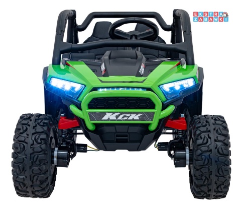 Buggy KCK 4x4 na akumulator - zielony, 4x50W 24V/7Ah, pilot, ekoskóra, EVA, MP3, Bluetooth [XMX-639]
