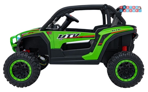 Buggy KCK 4x4 na akumulator - zielony, 4x50W 24V/7Ah, pilot, ekoskóra, EVA, MP3, Bluetooth [XMX-639]