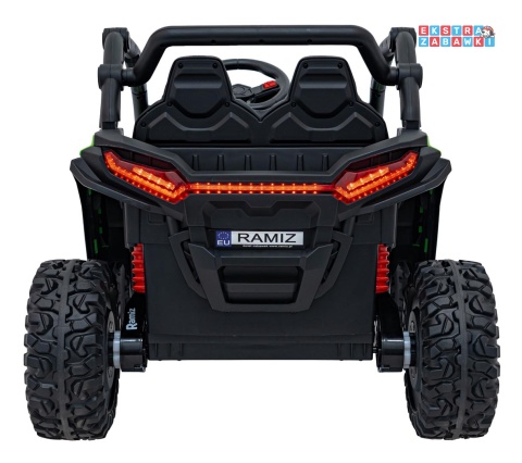 Buggy KCK 4x4 na akumulator - zielony, 4x50W 24V/7Ah, pilot, ekoskóra, EVA, MP3, Bluetooth [XMX-639]
