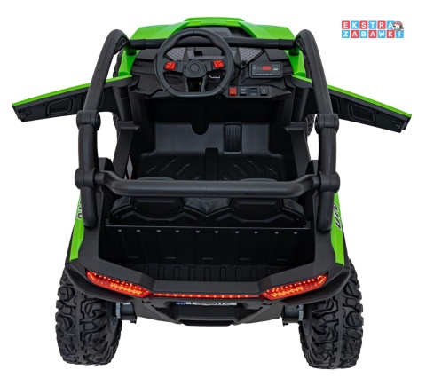 Buggy KCK 4x4 na akumulator - zielony, 4x50W 24V/7Ah, pilot, ekoskóra, EVA, MP3, Bluetooth [XMX-639]