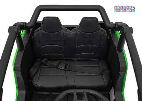 Buggy KCK 4x4 na akumulator - zielony, 4x50W 24V/7Ah, pilot, ekoskóra, EVA, MP3, Bluetooth [XMX-639]