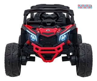 Buggy Maverick ATV CAN-AM na akumulator - czerwony, 4x200W 24V/5Ah, pilot, EVA, pokrowiec, LED, MP3, BT [CA003]