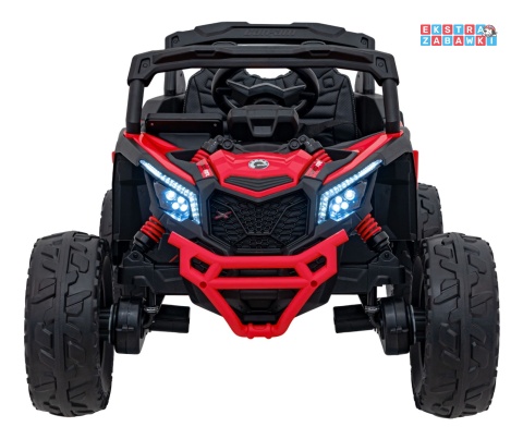 Buggy Maverick ATV CAN-AM na akumulator - czerwony, 4x200W 24V/5Ah, pilot, EVA, pokrowiec, LED, MP3, BT [CA003]