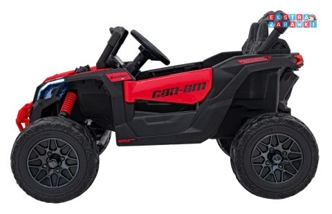 Buggy Maverick ATV CAN-AM na akumulator - czerwony, 4x200W 24V/5Ah, pilot, EVA, pokrowiec, LED, MP3, BT [CA003]