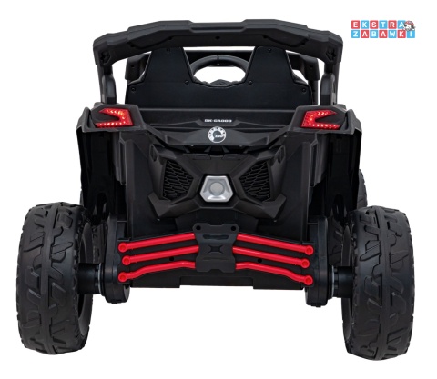 Buggy Maverick ATV CAN-AM na akumulator - czerwony, 4x200W 24V/5Ah, pilot, EVA, pokrowiec, LED, MP3, BT [CA003]