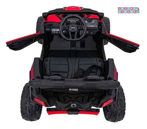 Buggy Maverick ATV CAN-AM na akumulator - czerwony, 4x200W 24V/5Ah, pilot, EVA, pokrowiec, LED, MP3, BT [CA003]