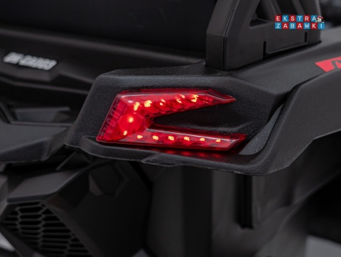 Buggy Maverick ATV CAN-AM na akumulator - czerwony, 4x200W 24V/5Ah, pilot, EVA, pokrowiec, LED, MP3, BT [CA003]