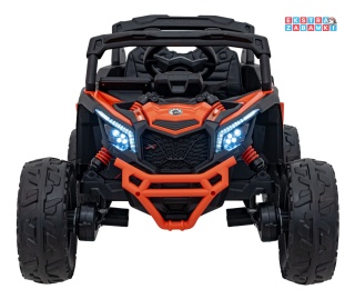 Buggy Maverick ATV CAN-AM na akumulator - pomarańczowy, 4x200W 24V/5Ah, pilot, EVA, pokrowiec, LED, MP3, BT [CA003]