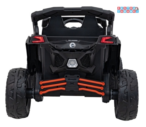 Buggy Maverick ATV CAN-AM na akumulator - pomarańczowy, 4x200W 24V/5Ah, pilot, EVA, pokrowiec, LED, MP3, BT [CA003]