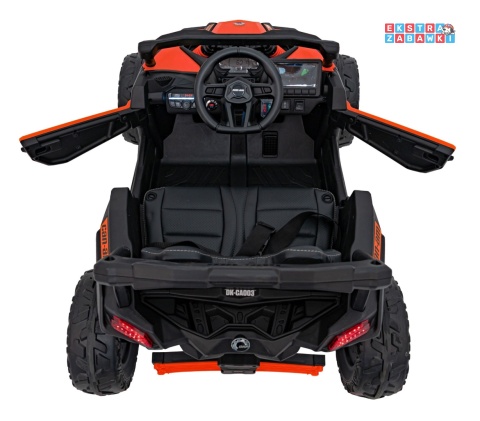 Buggy Maverick ATV CAN-AM na akumulator - pomarańczowy, 4x200W 24V/5Ah, pilot, EVA, pokrowiec, LED, MP3, BT [CA003]