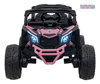 Buggy Maverick ATV CAN-AM na akumulator - różowy, 4x200W 24V/5Ah, pilot, EVA, pokrowiec, LED, MP3, BT [CA003]