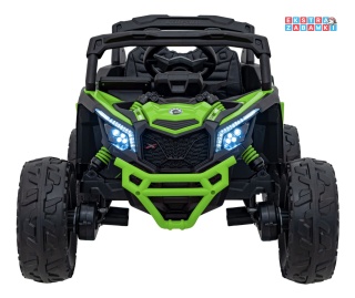 Buggy Maverick ATV CAN-AM na akumulator - zielony, 4x200W 24V/5Ah, pilot, EVA, pokrowiec, LED, MP3, BT [CA003]