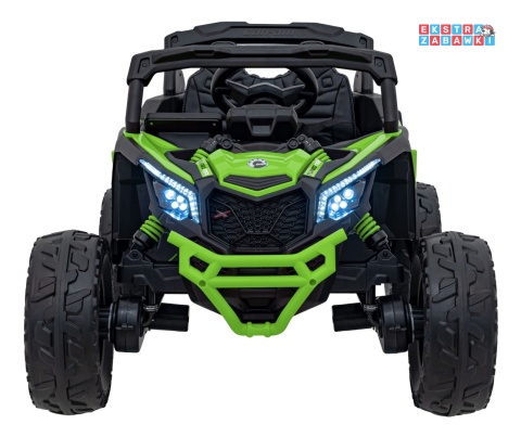 Buggy Maverick ATV CAN-AM na akumulator - zielony, 4x200W 24V/5Ah, pilot, EVA, pokrowiec, LED, MP3, BT [CA003]