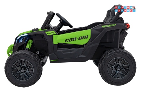 Buggy Maverick ATV CAN-AM na akumulator - zielony, 4x200W 24V/5Ah, pilot, EVA, pokrowiec, LED, MP3, BT [CA003]