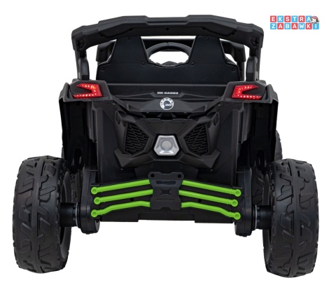 Buggy Maverick ATV CAN-AM na akumulator - zielony, 4x200W 24V/5Ah, pilot, EVA, pokrowiec, LED, MP3, BT [CA003]
