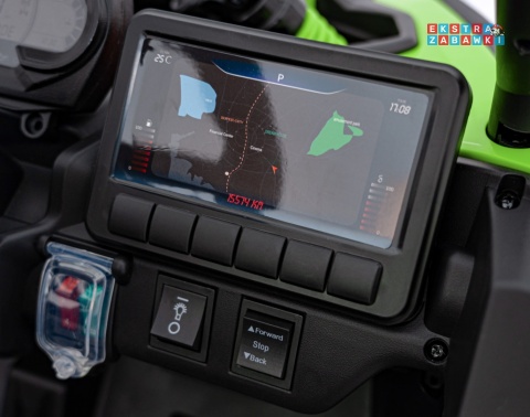 Buggy Maverick ATV CAN-AM na akumulator - zielony, 4x200W 24V/5Ah, pilot, EVA, pokrowiec, LED, MP3, BT [CA003]