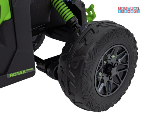 Buggy Maverick ATV CAN-AM na akumulator - zielony, 4x200W 24V/5Ah, pilot, EVA, pokrowiec, LED, MP3, BT [CA003]